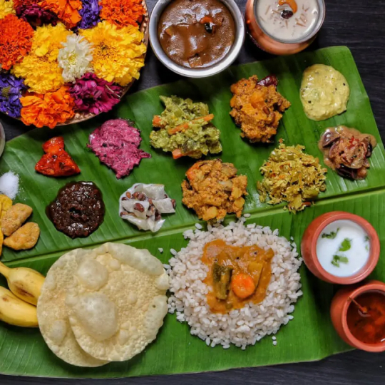 Famous food in "Kerala Sadhya"